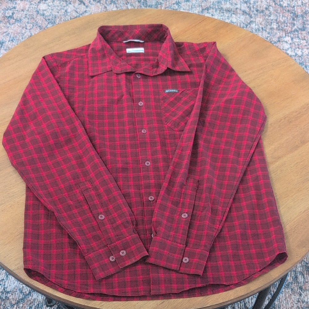 Columbia Red Casual Button Down Shirt